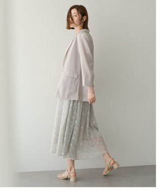 YECCA VECCA リネンライクジャケット Light Gray