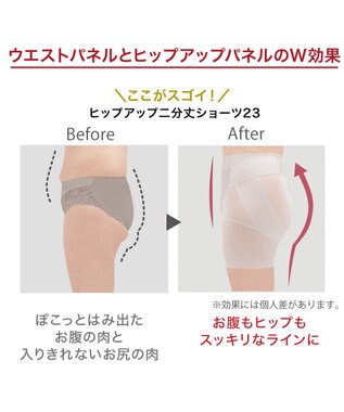 BRADELIS New York 【カヤビューティラボ】ヒップアップ二分丈ショーツ23 パールグレージュ