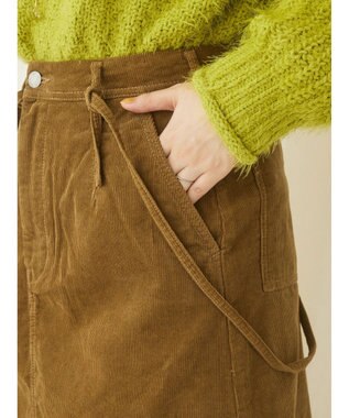 CRAFT STANDARD BOUTIQUE コーデュロイ２ＷＡＹサロペットスカート Camel