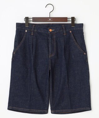 JOSEPH ABBOUD 夏デニム【JAPANファブリック/ストレッチ/軽量】ライトオンスストレッチデニム ショーツ ネイビー系