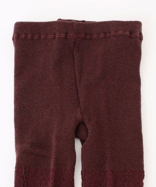 組曲 KIDS 【100-160㎝】トリオリボン タイツ バーガンディ系