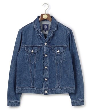 J.PRESS MEN 【J.PRESS ORIGINALS】SHIOTA DENIM Notched Jumper / Made in Japan ブルー系