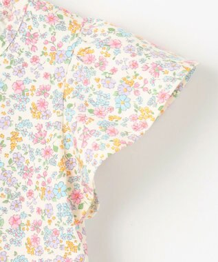 ANY KIDS 小花柄 プリント Tシャツ オフホワイト×花柄