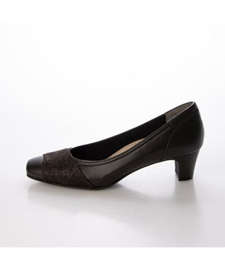 Riz raffinee 【3E】スクエアトゥパンプス ダークブラウン