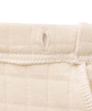 MIKI HOUSE HOT BISCUITS 【70-80cm】 顔ドン あったか ベビーパンツ アイボリー