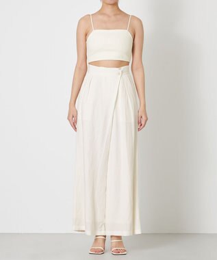 NAVE 【Nave・セットアップ可】ヴィスコースリネン パンツ アイボリー系