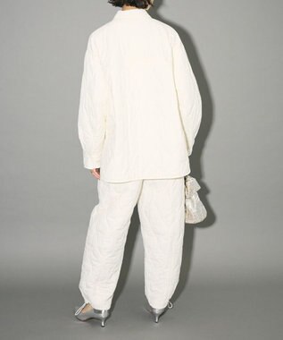 Green Parks キルティングカーブパンツ Off White