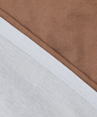 ICB L 【洗える】46Gハンドレッドジャージー プルオーバー ブラウン×サックス系