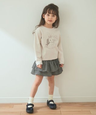 ANY KIDS 柄キュロット ギンガムチェック