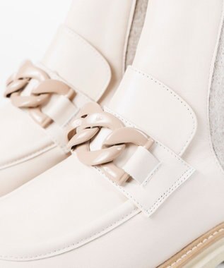 BONTRE 【LucaGrossi/ルカグロッシ】厚底チェーンショートブーツ/G890T-UA アイボリー