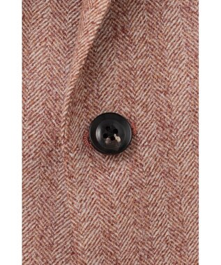 DAKS 【Tallia Di Delfino】ヘリンボーン ニューイントン・ジャケット ブラウン