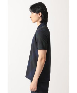 DAKS メガチェック カノコポロシャツ ブラック