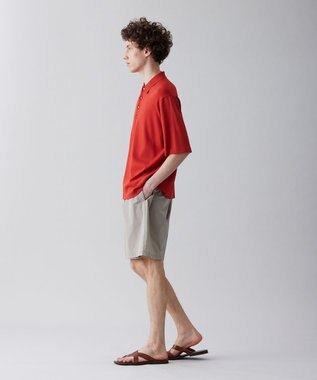 UNFILO MENS 【抗菌防臭】イージーケア ライトニットポロ [23年春夏商品] オレンジ