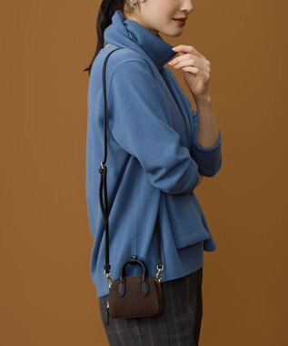 自由区 【SHIHOさん着用】スエードライクボストン バッグ スレート