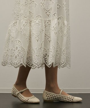 GRACE CONTINENTAL カットレースワンピース ホワイト