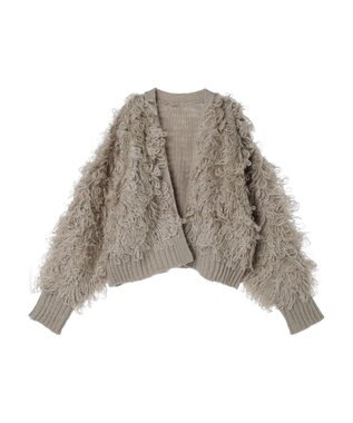 Green Parks ・Ｐｅｔｉｔ　Ｆｌｅｕｒ　ループニットカーディガン Gray