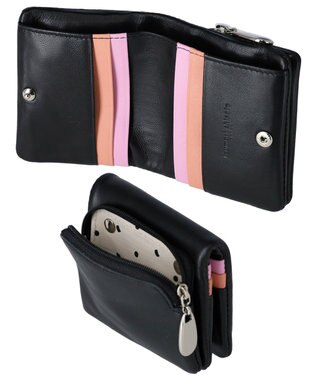 tsumori chisato CARRY キラキラ石 2つ折り財布 ミニ財布 ブラック