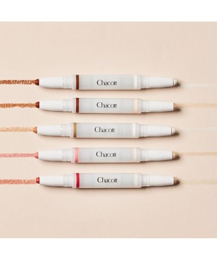 Chacott Cosmetics ダブルマルチクレヨン【ツヤ玉メイクカラー】 ポルチーニ×クラウドダンサー