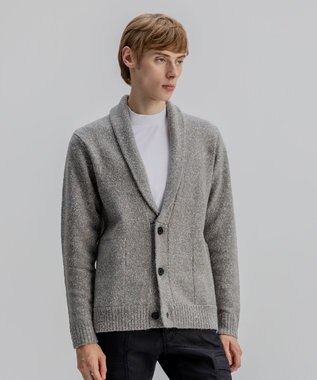 JOSEPH HOMME 【WEB・一部店舗限定】ライトヴィスコース　ショールカーディガン ライトグレー系