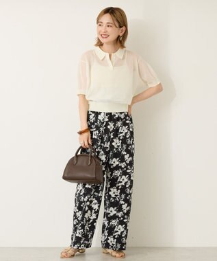 AMERICAN HOLIC イージーケア柄パンツ Black