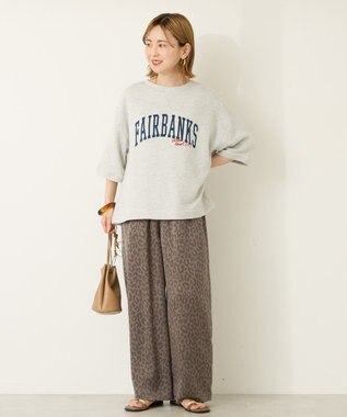 AMERICAN HOLIC イージーケア柄パンツ Gray Beige