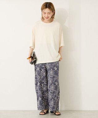 AMERICAN HOLIC イージーケア柄パンツ Navy