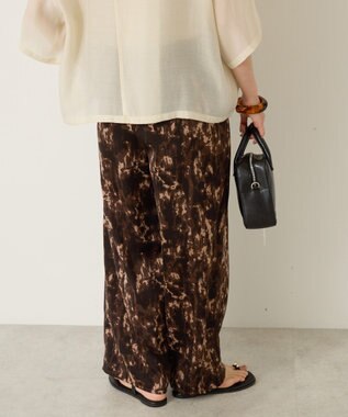 AMERICAN HOLIC イージーケア柄パンツ Brown