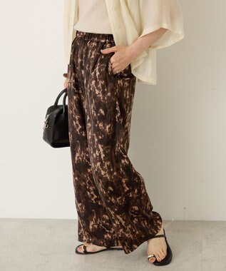 AMERICAN HOLIC イージーケア柄パンツ Brown