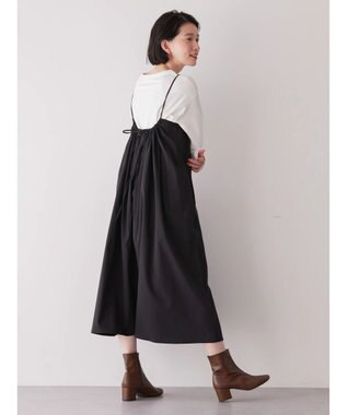 AMERICAN HOLIC 丈違いキャミワンピース Black