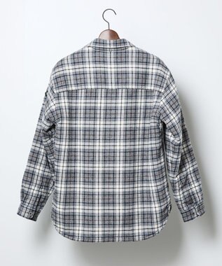 JOSEPH ABBOUD MOUNTAIN オーガニックラフィーネル ボアインナー シャツ ライトグレー系4