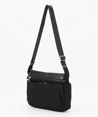 Y'SACCS テープデザイン　トラベルショルダーバッグ ブラック