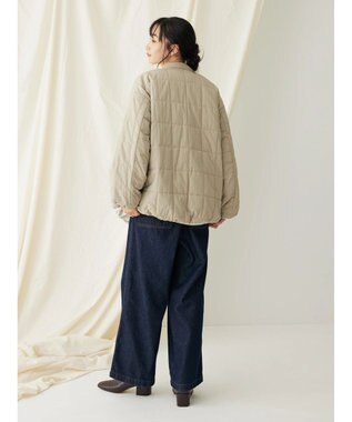 CRAFT STANDARD BOUTIQUE 蓄熱 スクエアキルトブルゾン Beige