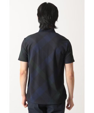 DAKS メガチェック カノコポロシャツ ブラック