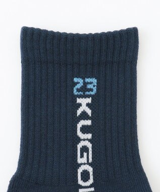 23区GOLF 【MEN】縦ロゴ 15センチ丈ソックス ネイビー系