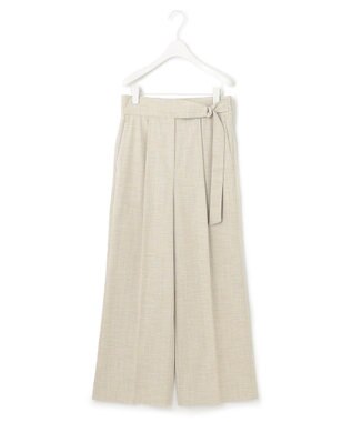 ICB 【洗える】Vi/Peブッチャー タックワイドパンツ トープ系