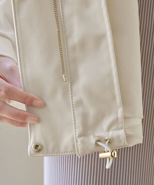 Tiaclasse 【テフロン加工・撥水・花粉ガード】マウンテンパーカー アイボリー