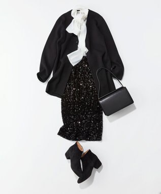 NAVE 【xNAVE】川上桃子コラボ ニットジャケット ブラック系