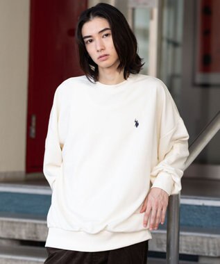 WEGO 【WEB限定/ユニセックス着用ITEM】別注USPOLOワンポイントPO オフホワイト