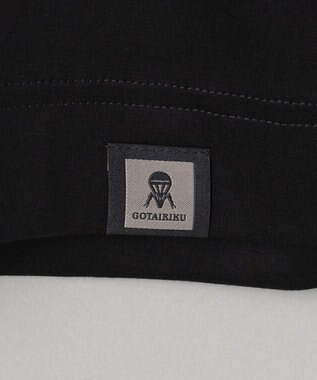 GOTAIRIKU 【綿100％】カバーネック ドレスTシャツ_ロング ブラック系