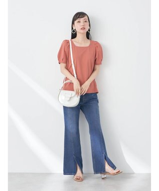 earth music&ecology リングハンドルバッグ Off White