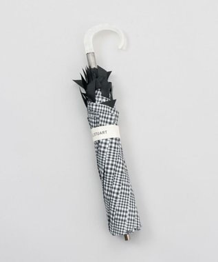 AURORA 【 JILL STUART（ジル スチュアート）】・WEB限定・　リボン付き晴雨兼用パラソル(折りたたみ) ブラック