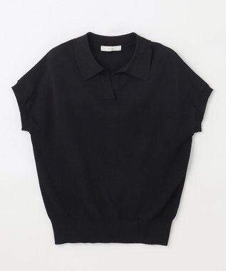 ANY 【接触冷感/UVケア/アンチピリング】クールタッチスキッパーニット ブラック