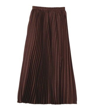 YECCA VECCA サテンプリーツスカート