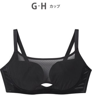 WACOAL ノンワイヤーブラ 【小さく見せるブラ】 高さをおさえてコンパクトに バスト位置アップ 脇すっきり Hカップまで対応 大きいサイズ レディース BMM122 /ワコール