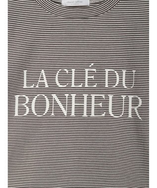 Green Parks 半袖ボーダーロゴＴＥＥ Brown