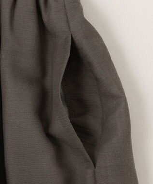 組曲 【洗える】レーシーボイル スカート ライトグレー系