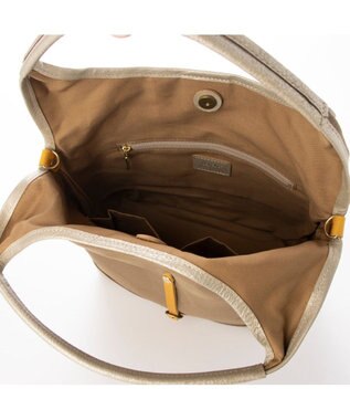 UNBILLION ペルケ perche / 姫路レザー×パラフィンキャンバス2wayトートS ベージュ