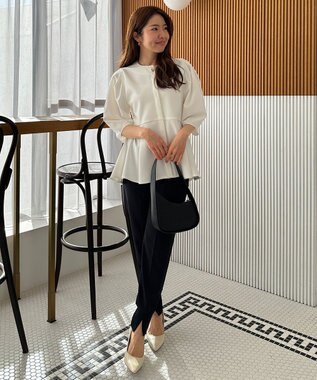 UNFILO 【VERY×UNFILOコラボ】BEAUTY MOVE ペプラムブラウス オフ