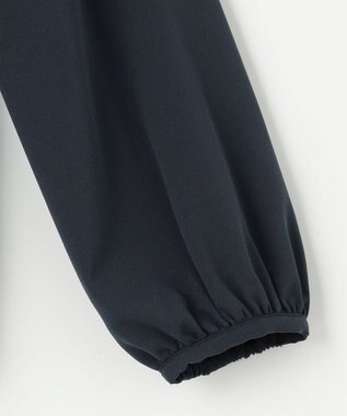 組曲 L 【WEB限定】ジョーゼットシフォン パフスリーブブラウス ネイビー系