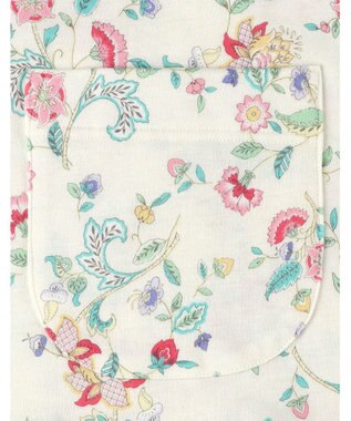 WACOAL パジャマ 長袖 長ズボン 綿混(本体) あったか ミントン 3Lまで対応 大きいサイズ レディース NDW428 /ワコール ホワイト